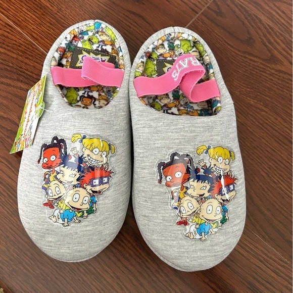 Nickelodeon Rugrats Slippers Cartoon‎ Character Slip On Shoes girls size 3 - Picture 1 of 6